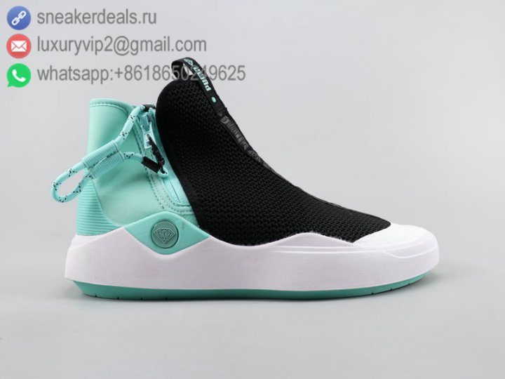 Puma Abyss Knit DIAMOND Unisex High Skate Shoes Black&Green Size 36-45